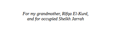 Rifqa by Mohammed El-Kurd - a review on My Little Hawk