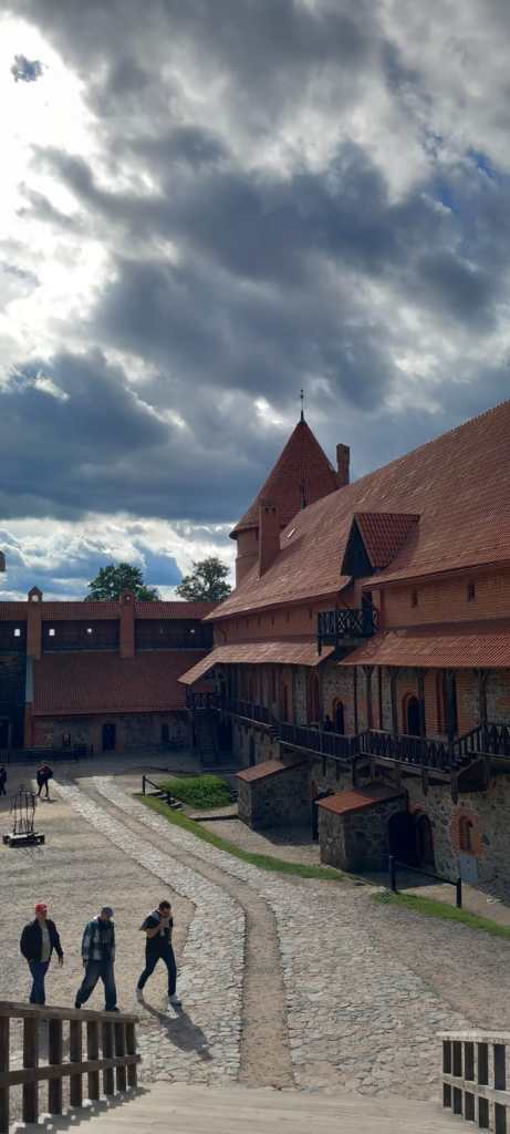 Spend a Day in Trakai, Lithuania - a view of the Trakai Castle from the courtyard