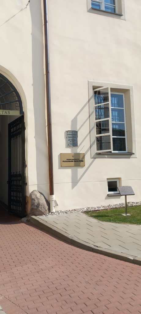 Studying at Vilnius University - the entrance to the Faculty of Philology